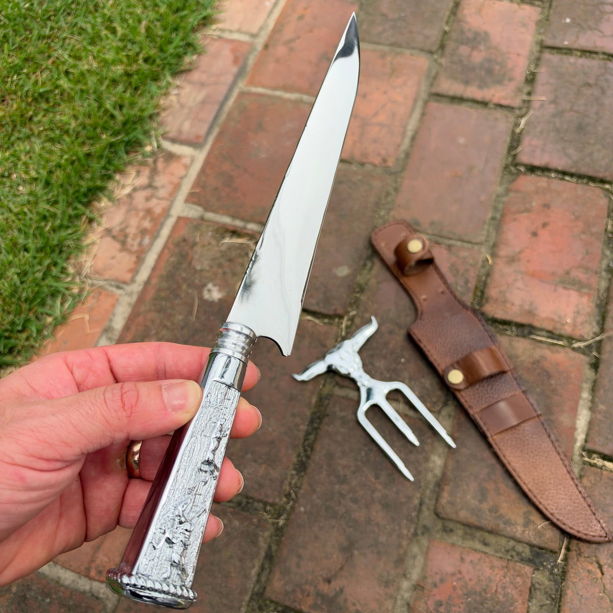 KIT FACA GAÚCHA + TRIDENTE