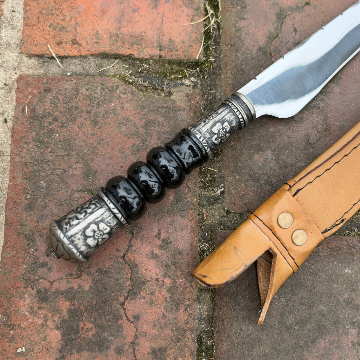 LINGUA DE CHIMANGO CABO BLACK TORNEADO 10”