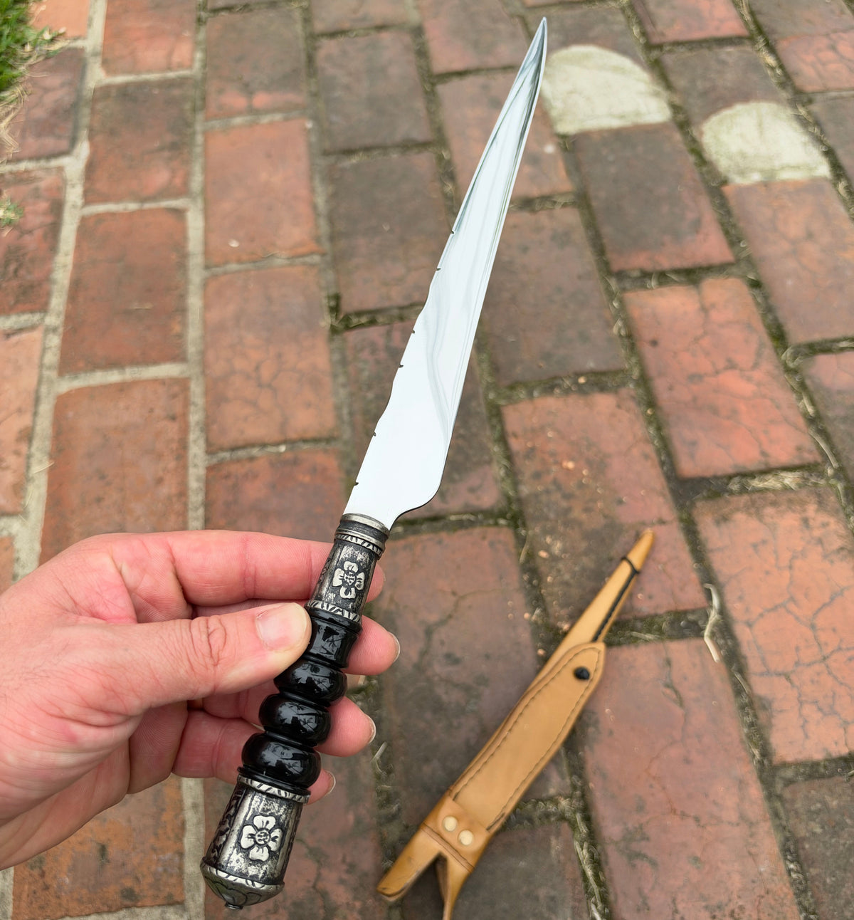 LINGUA DE CHIMANGO CABO BLACK TORNEADO 10”