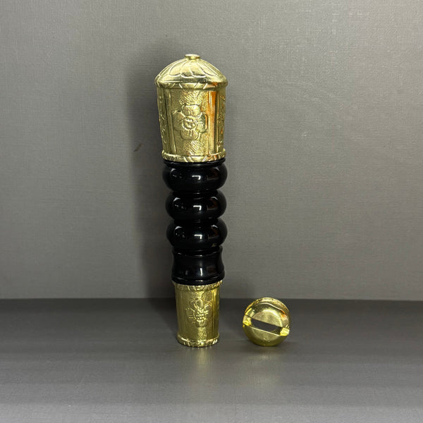 CABO BOLHADO FLORAL BLACK DOURADO
