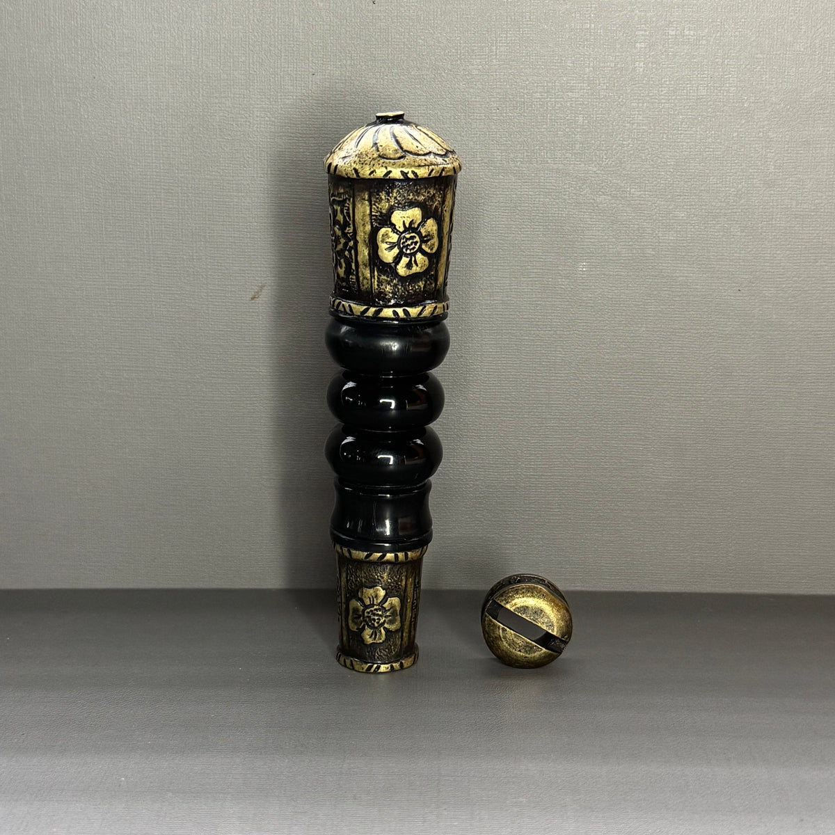 CABO BOLHADO FLORAL BLACK OURO VELHO