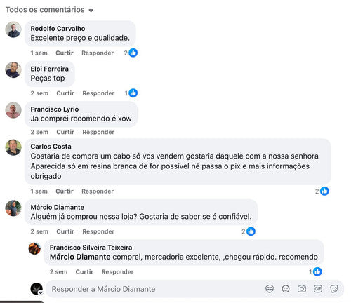 Comentários de clientes