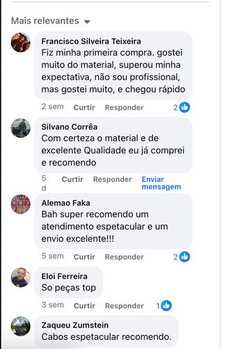 Comentários de clientes