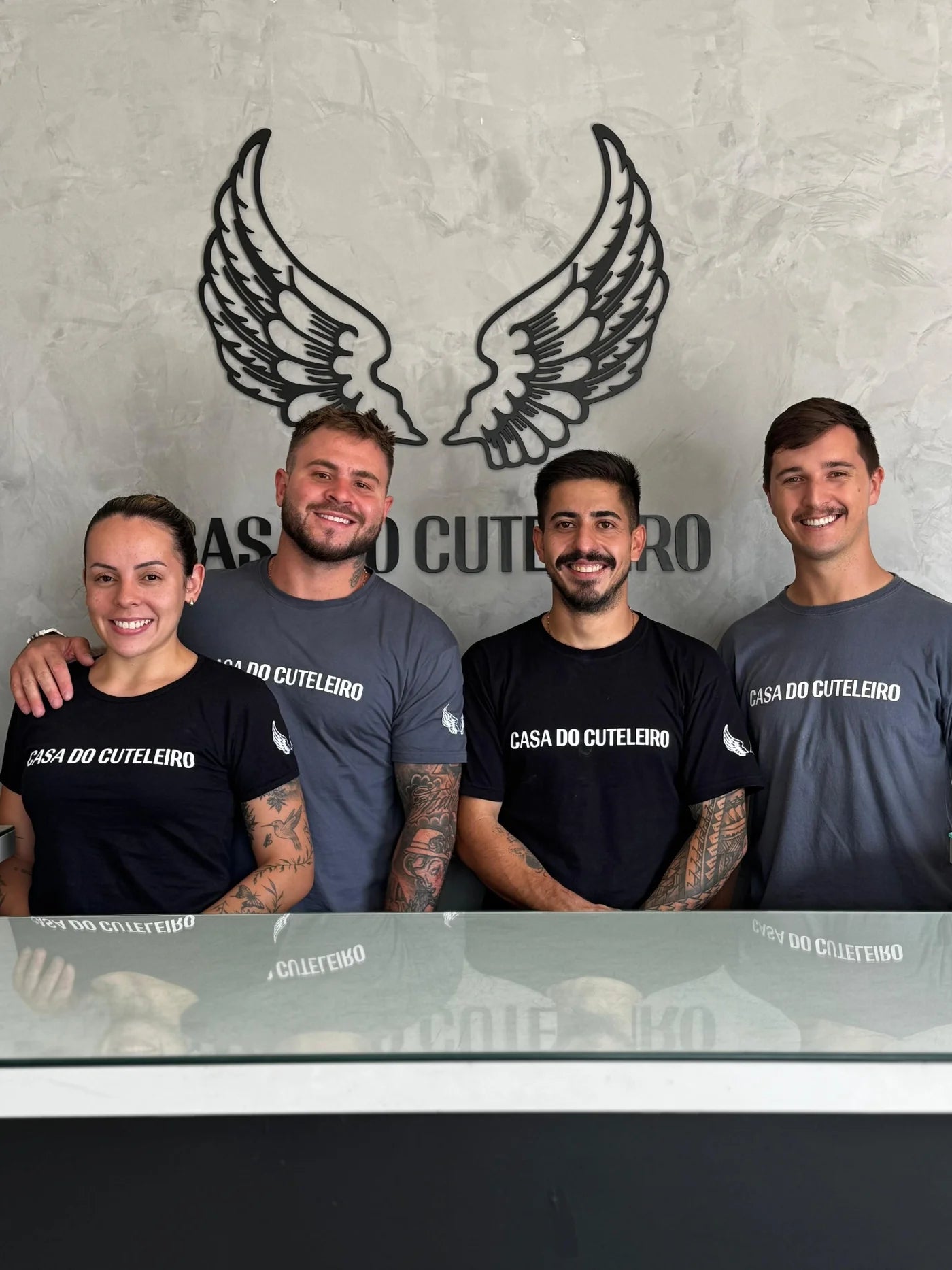 Nossa equipe, na loja em Sapiranga – RS